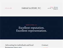 Tablet Screenshot of farhatandstory.com